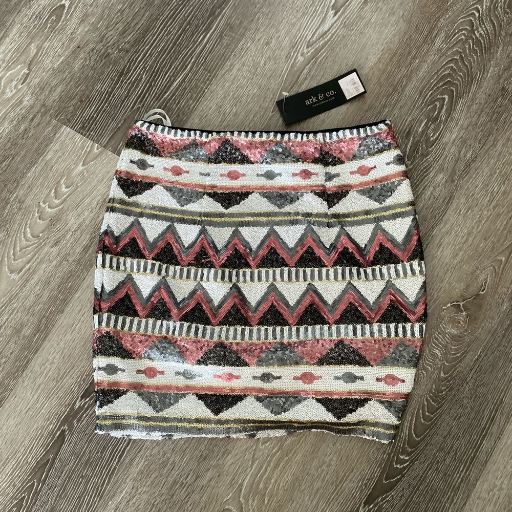 Ark & Co. sequin skirt